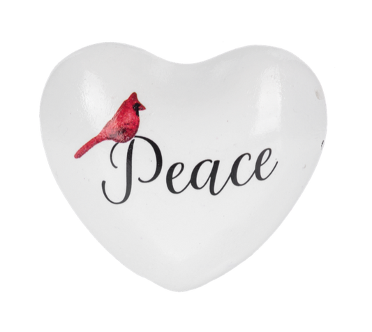 Cardinal with text -Chime Heart