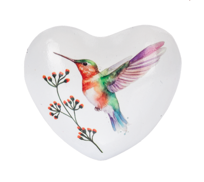 Hummingbird Chime Heart