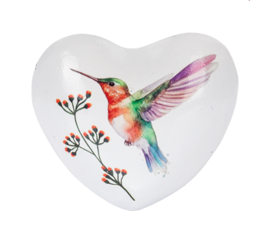 Hummingbird Chime Heart