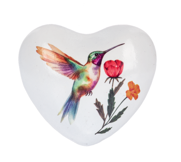 Hummingbird Chime Heart