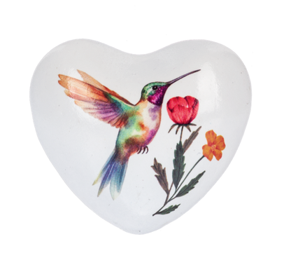 Hummingbird Chime Heart