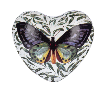 Butterfly Chime Heart Shaped