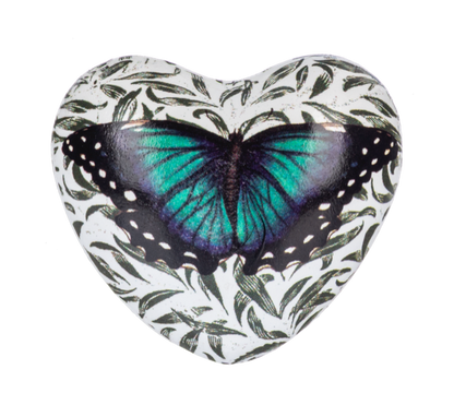 Butterfly Chime Heart Shaped