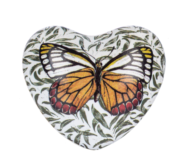 Butterfly Chime Heart Shaped