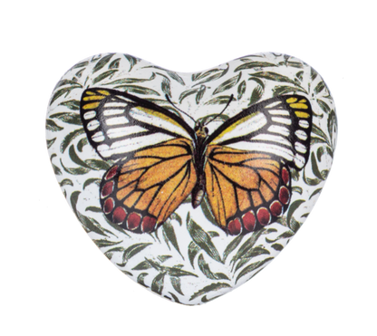 Butterfly Chime Heart Shaped
