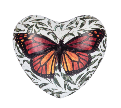 Butterfly Chime Heart Shaped