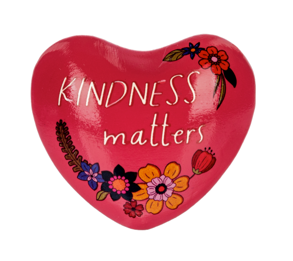 Inspirational Text with Flowers Chime Heart