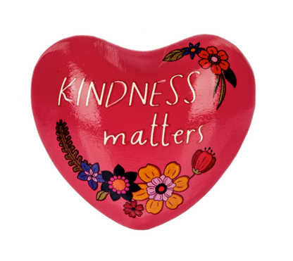 Inspirational Text with Flowers Chime Heart