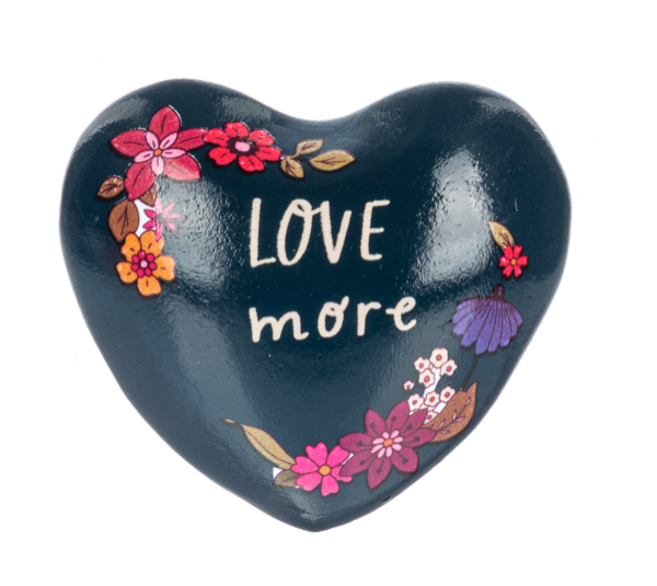 Inspirational Text with Flowers Chime Heart