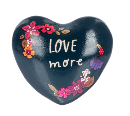 Inspirational Text with Flowers Chime Heart