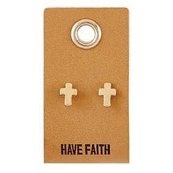 Have Faith Cross Earrings