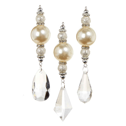Crystal Pearl Drop Ornament