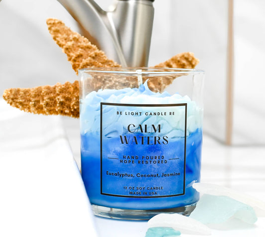 Vela de soja perfumada "Aguas Tranquilas" | Regalos para una amiga | Costera