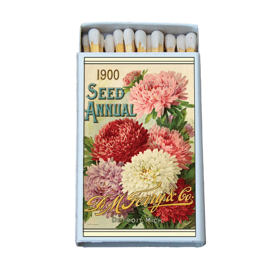 Flowers Seed Annual Matchbox •Decorative Matches