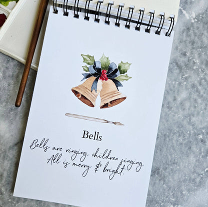Watercolor Workbook, Spiral Bound, Christmas