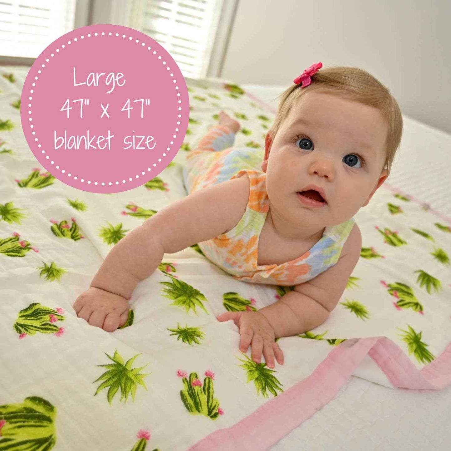 LollyBanks - Stuck On You  - Bamboo Succulent Baby Toddler Blanket