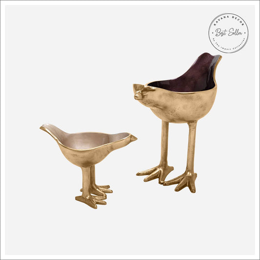 Kavana Decor by The Import Collection - Leslow Bird Bowls -Set 2