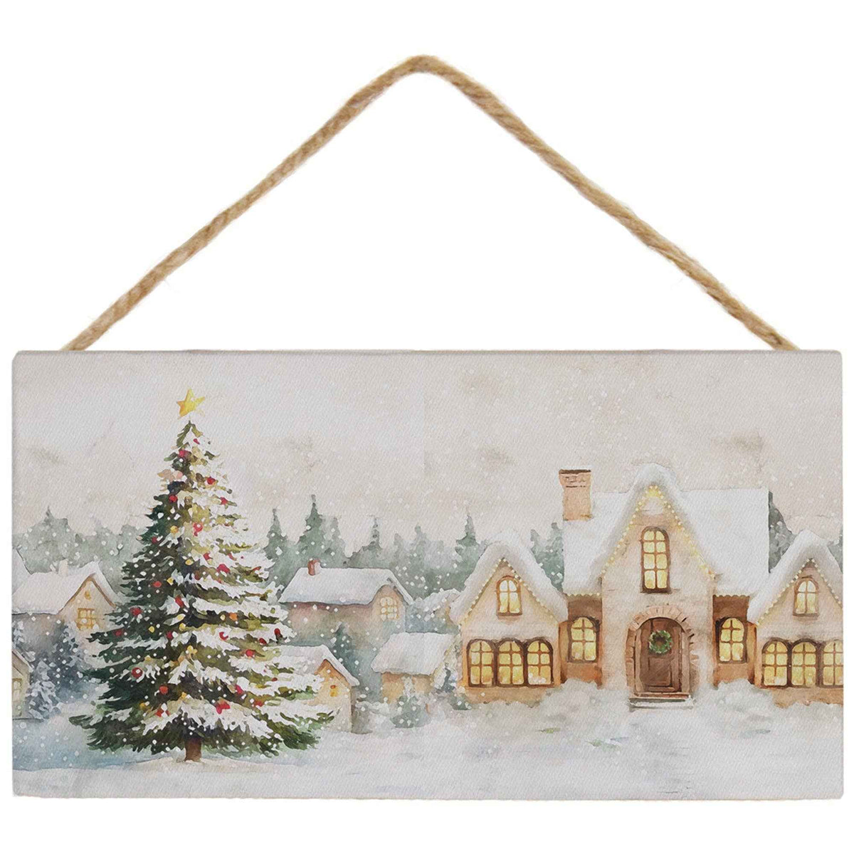 Christmas Tree Home Scene - Petite Hanging Accents