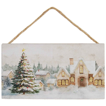 Christmas Tree Home Scene - Petite Hanging Accents