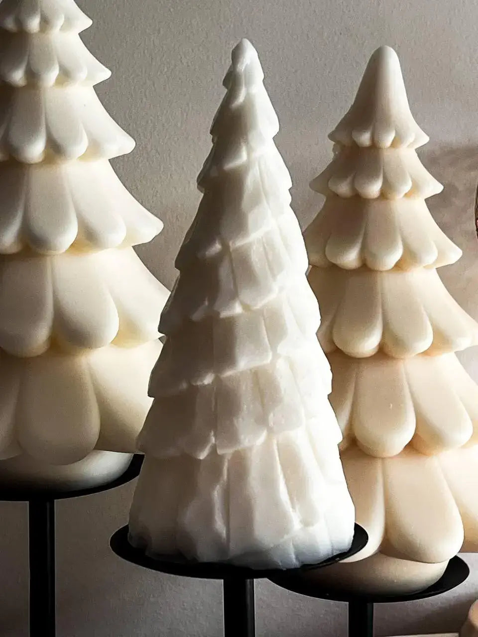 Large Christmas Tree Candle 7x3in