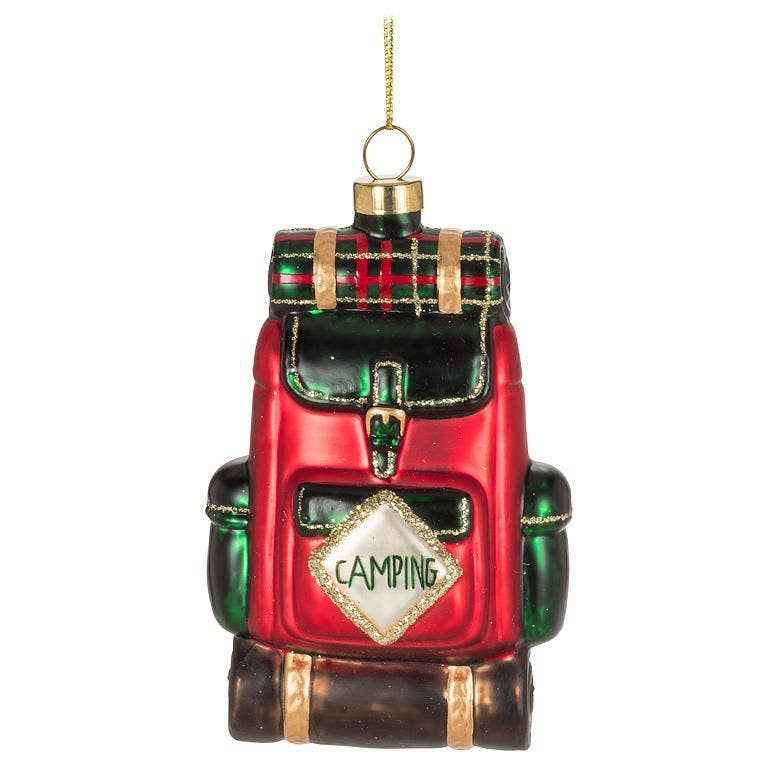 Camping Backpack Ornament