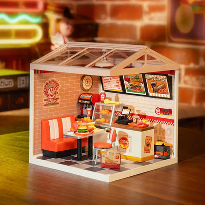 Hands Craft - DIY Miniature House Kit: Yum Yum Burgers