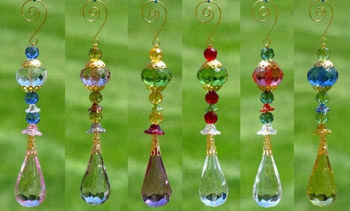 7" Long Acrylic Teardrop Ornament