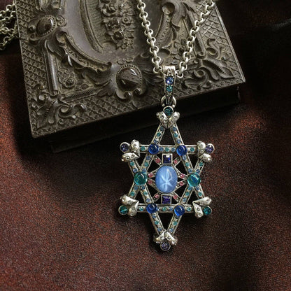 Joyería Sweet Romance - Collar con Estrella de Ester y Magen David para Israel N370