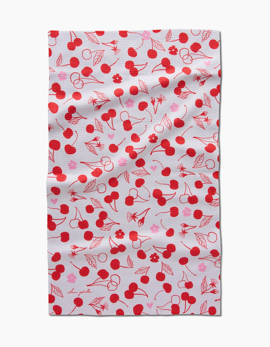 Geometry - Cute Cherry Tea Towel
