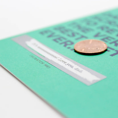Scratch-off Card - Best Gift Ever - Father's Day/Birthday