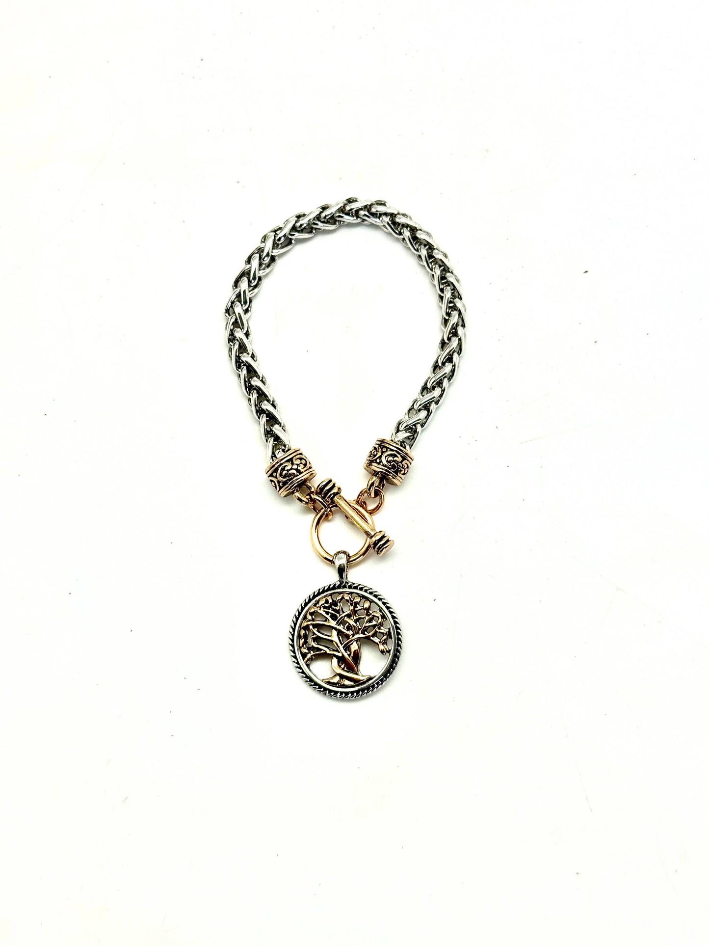 Pulsera clásica Rant &amp; Rave con cadena de serpiente gruesa y cierre dorado de 18 cm.