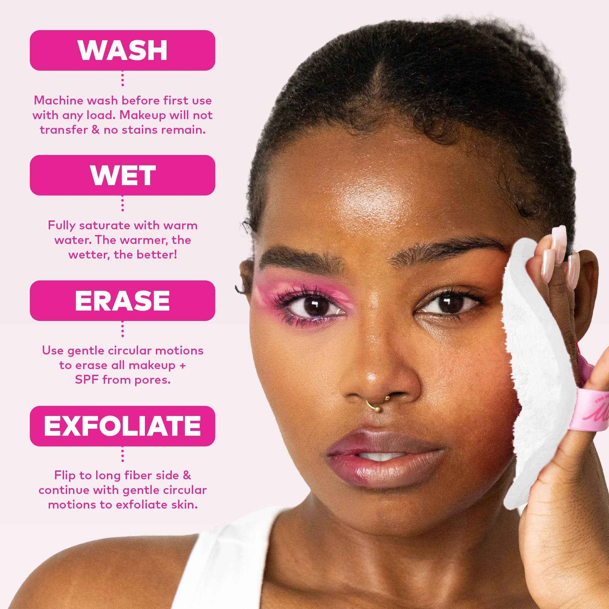 The Original MakeUp Eraser - Limoncello 7-Day Set & MakeUp Bag Gift Set | Summer