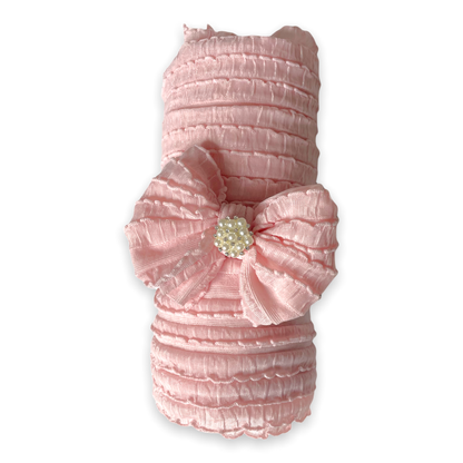 Ruffled Swaddle and Pearl Mini Headband Set-Assorted-sold separately