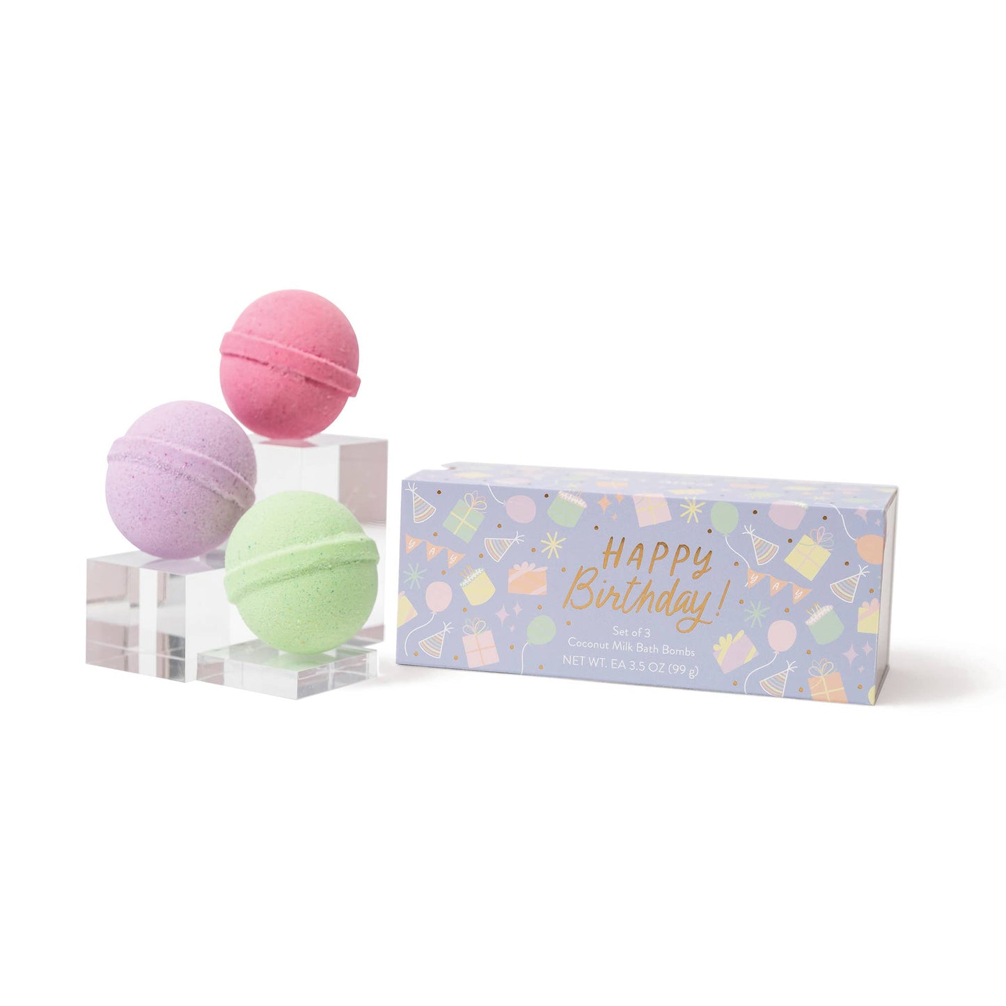 Happy Birthday Bath Bomb Gift Set -Cait + Co