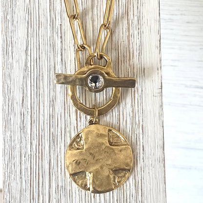 Lord’s Prayer religious medallion non tarnishing jewelry 