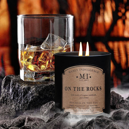 Manly Indulgence Classic+ On the Rocks, 2 Wick, 16.5 oz