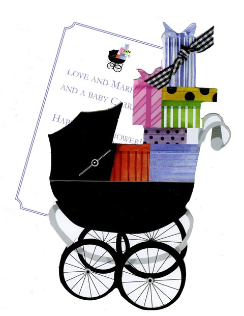 Baby Buggie Greeting Card