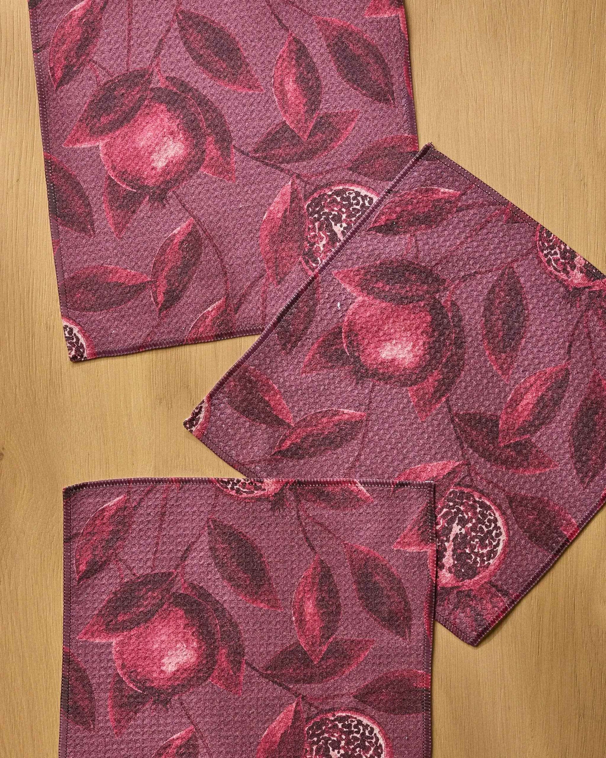 Rich Garnet Dishcloth Set