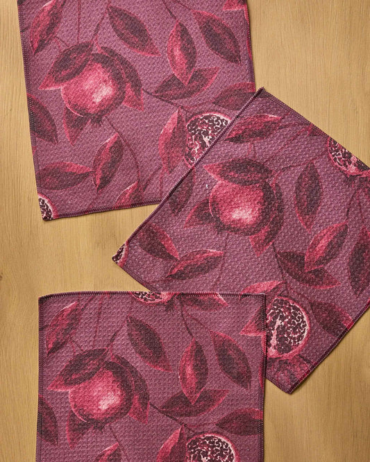 Rich Garnet Dishcloth Set