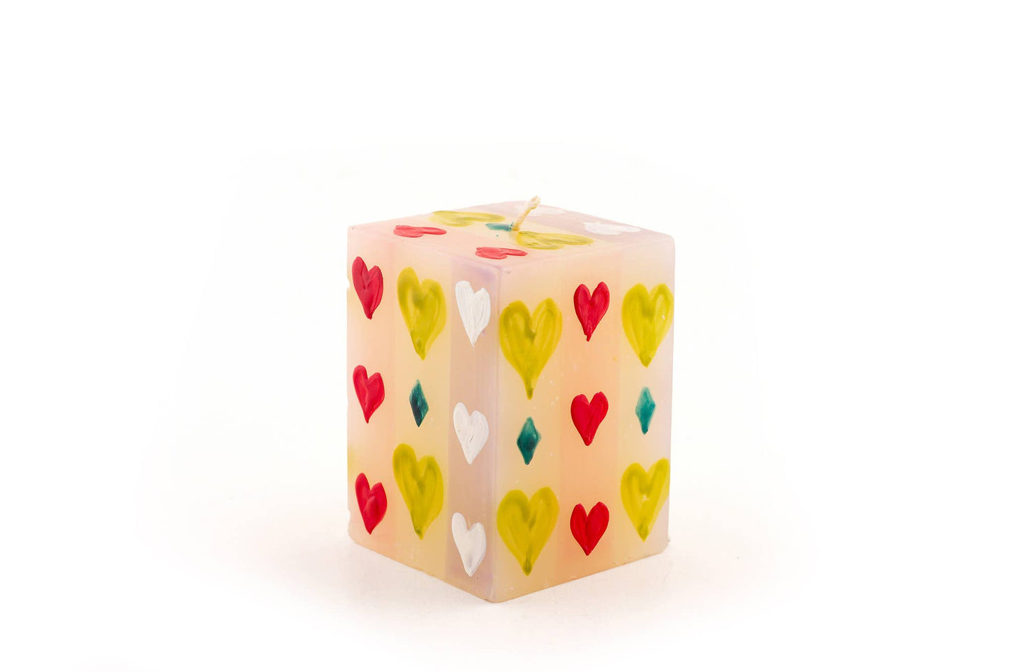 Pastel Hearts Candle