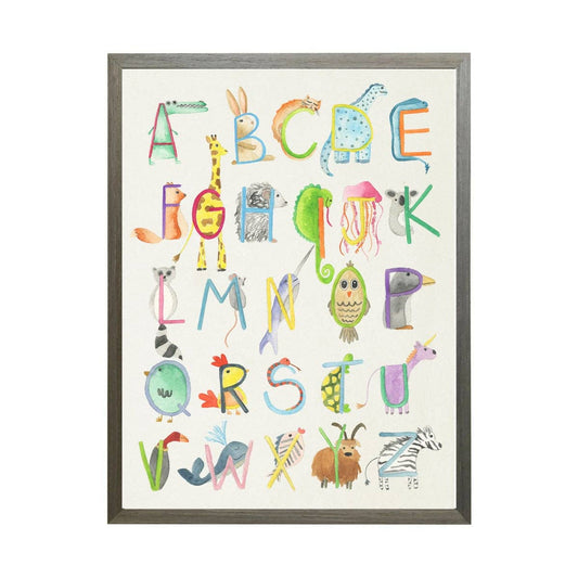 Watercolor Animal Abc Collection