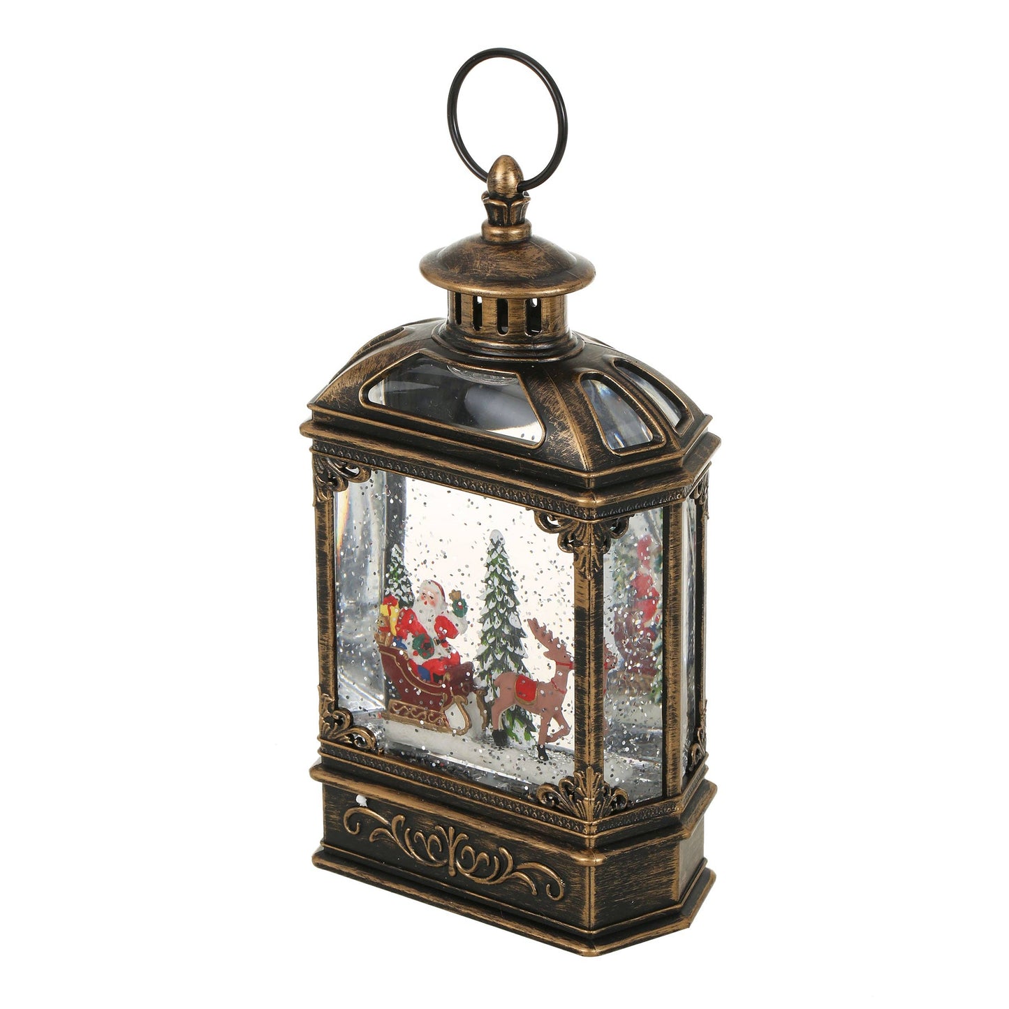 Christmas Vintage Snow Globe Lantern