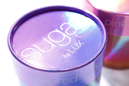 SUGARED VANILLA AND AMBER 2 WICK DECORATIVE LID CANDLE