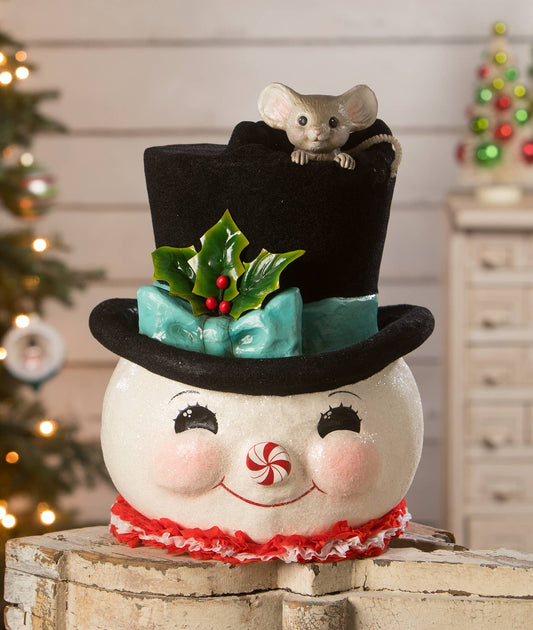Bethany Lowe Designs - Jolly Snowman Top Hat Surprise