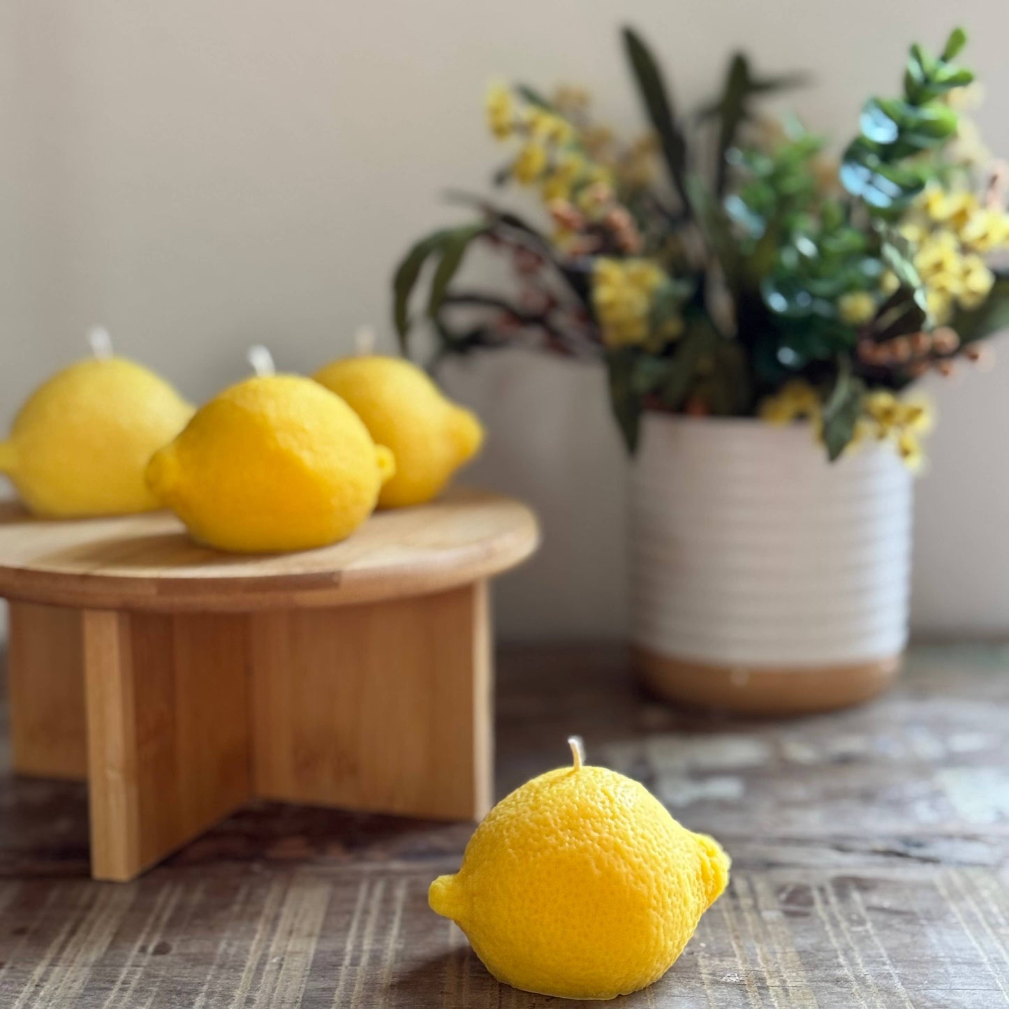 Lemon Candle, Lemon Scented Soy Wax Candle