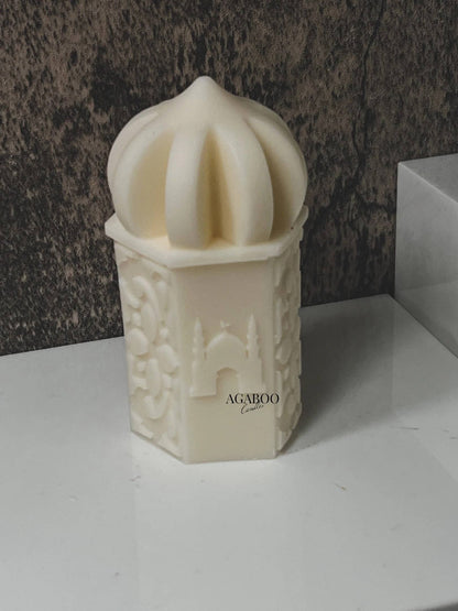 Castle Cylindrical Candle 2x4.5in - Religion - Shaped