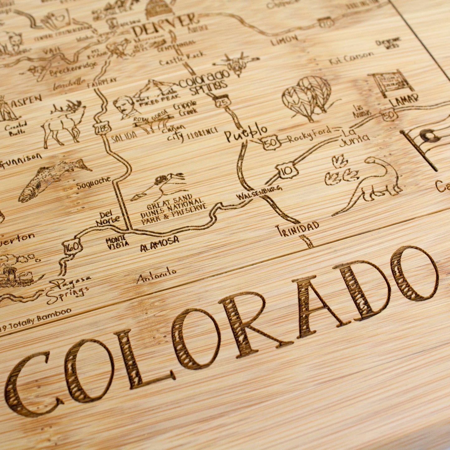 A Slice of Life Colorado Cutting & Charcuterie Board