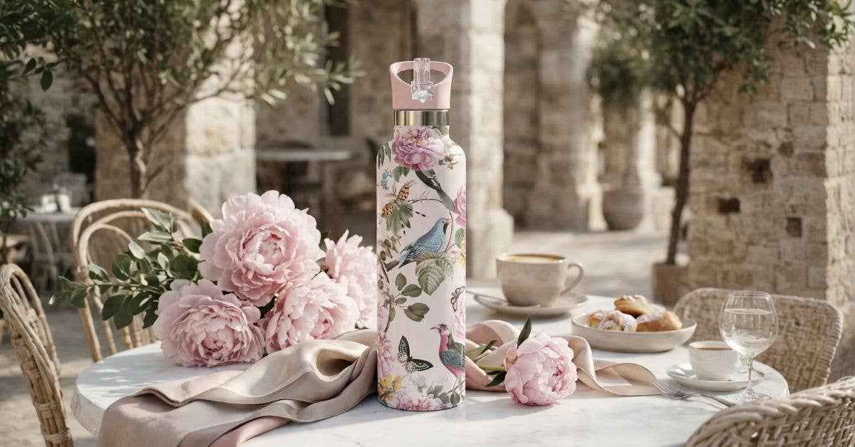 Primavera | Butterfly Bird 25 oz Insulated Water Bottle