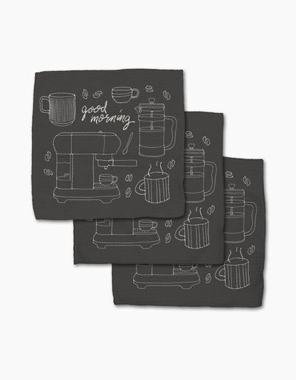 Geometry - Good Morning Coffee Dishcloth Set