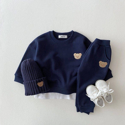 Fashion Toddler  Clothes Sets: Gray / 9M